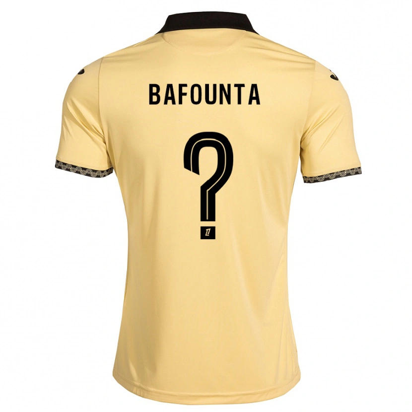 Danxen Børn Kamal Bafounta #0 Navajohvid Sort Udebane Spillertrøjer 2026/27 Trøje T-Shirt