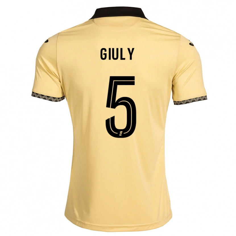 Danxen Børn Jade Giuly #5 Navajohvid Sort Udebane Spillertrøjer 2026/27 Trøje T-Shirt