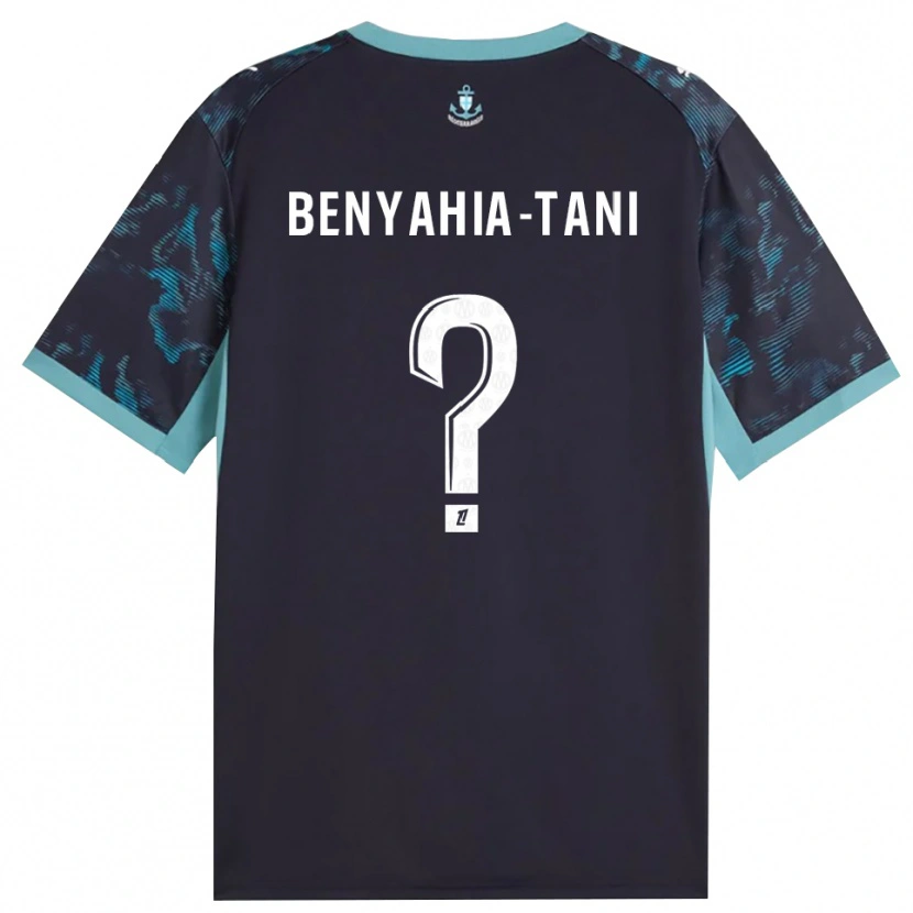 Danxen Børn Aylan Benyahia-Tani #0 Bleg Turkis Hvid Sort Udebane Spillertrøjer 2026/27 Trøje T-Shirt