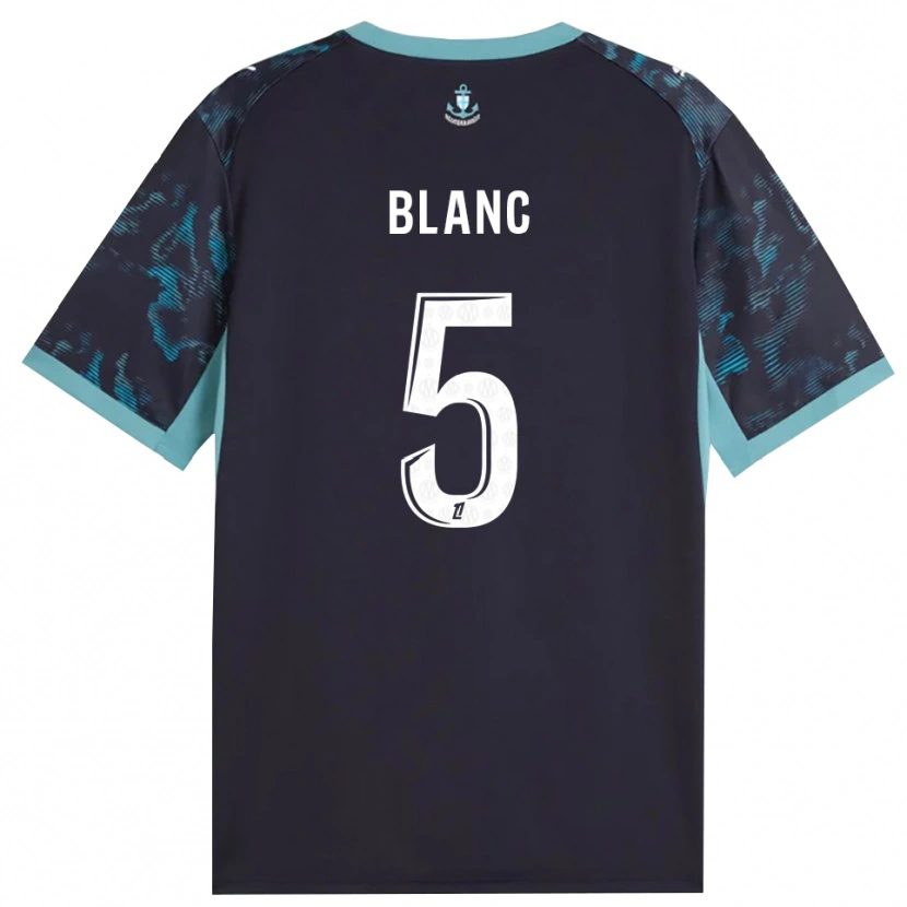 Danxen Børn Amandine Blanc #5 Bleg Turkis Hvid Sort Udebane Spillertrøjer 2026/27 Trøje T-Shirt