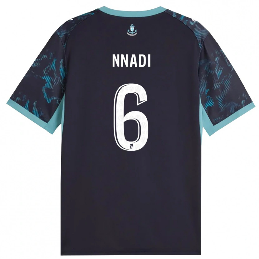 Danxen Børn Tochukwu Nnadi #6 Bleg Turkis Hvid Sort Udebane Spillertrøjer 2026/27 Trøje T-Shirt
