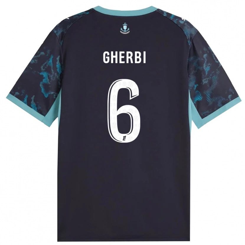 Danxen Børn Candice Gherbi #6 Bleg Turkis Hvid Sort Udebane Spillertrøjer 2026/27 Trøje T-Shirt