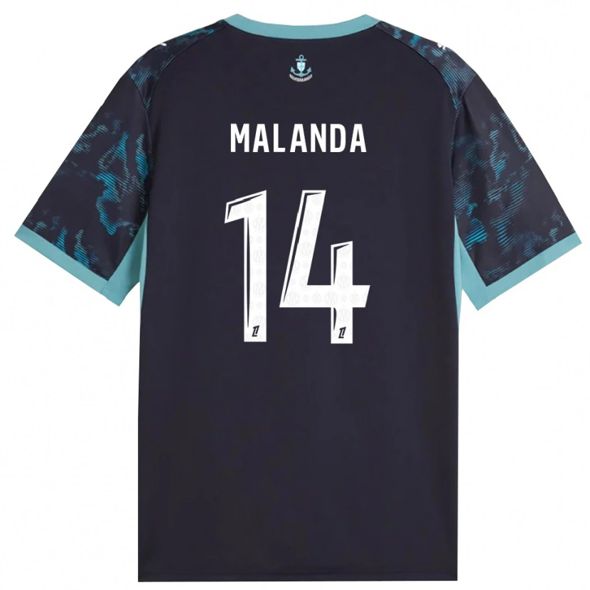 Danxen Børn Jephthe Malanda #14 Bleg Turkis Hvid Sort Udebane Spillertrøjer 2026/27 Trøje T-Shirt