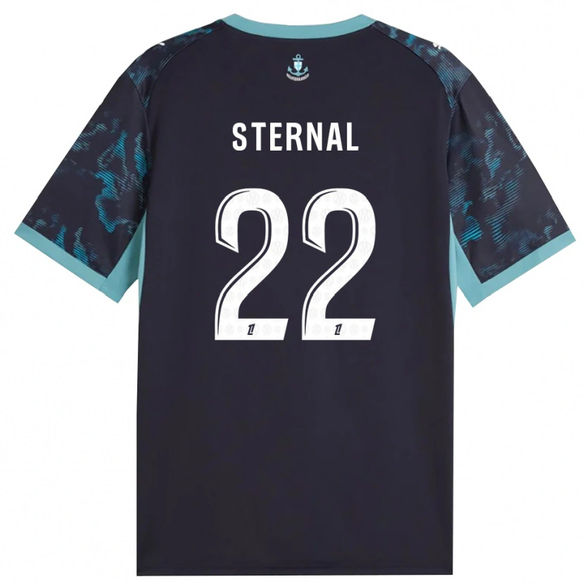 Danxen Børn Enzo Sternal #22 Bleg Turkis Hvid Sort Udebane Spillertrøjer 2026/27 Trøje T-Shirt