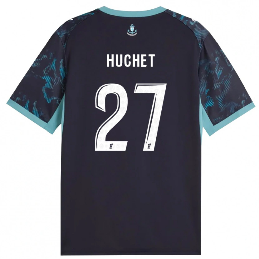 Danxen Børn Sarah Huchet #27 Bleg Turkis Hvid Sort Udebane Spillertrøjer 2026/27 Trøje T-Shirt