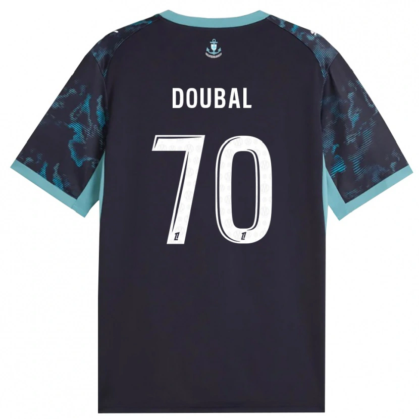 Danxen Børn Anis Doubal #70 Bleg Turkis Hvid Sort Udebane Spillertrøjer 2026/27 Trøje T-Shirt