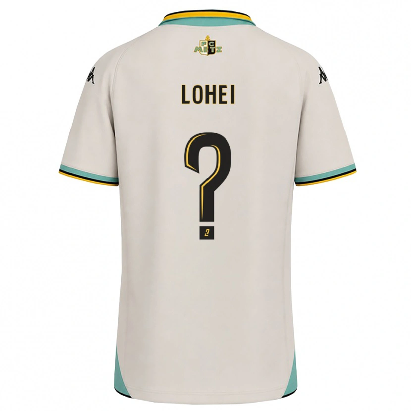 Danxen Børn Fabio Lohei #0 Blomsterhvid Sort Udebane Spillertrøjer 2026/27 Trøje T-Shirt