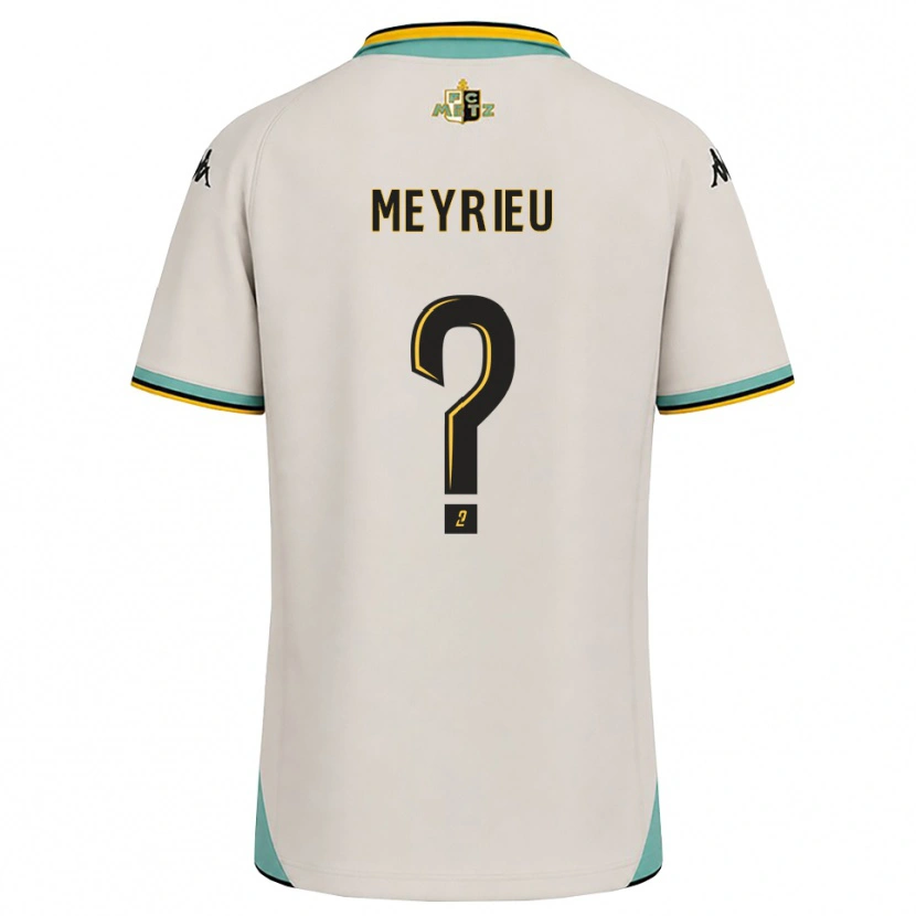 Danxen Børn Delano Meyrieu #0 Blomsterhvid Sort Udebane Spillertrøjer 2026/27 Trøje T-Shirt