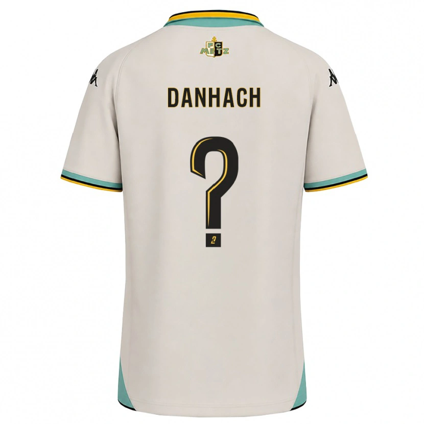 Danxen Børn Djebril Danhach #0 Blomsterhvid Sort Udebane Spillertrøjer 2026/27 Trøje T-Shirt