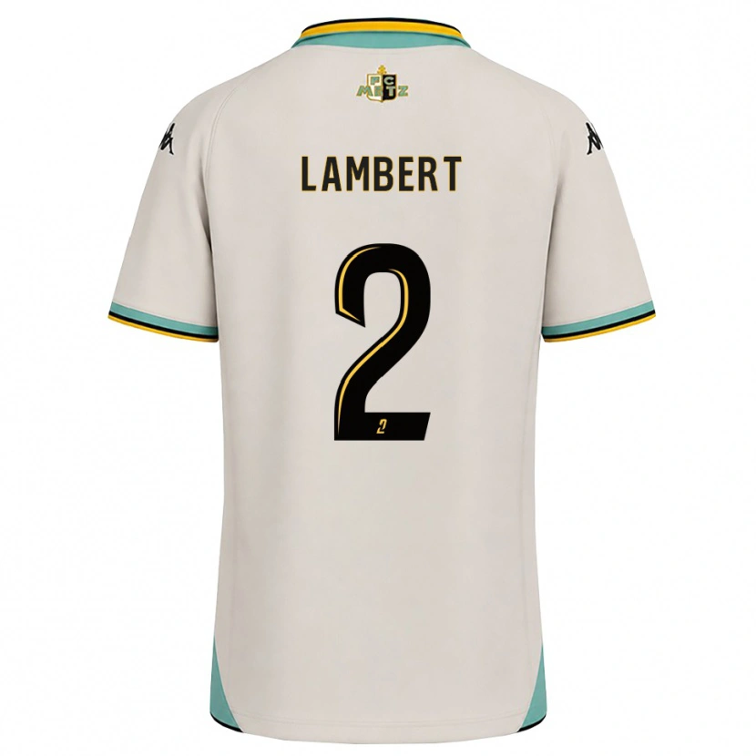 Danxen Børn Anaïs Lambert #2 Blomsterhvid Sort Udebane Spillertrøjer 2026/27 Trøje T-Shirt