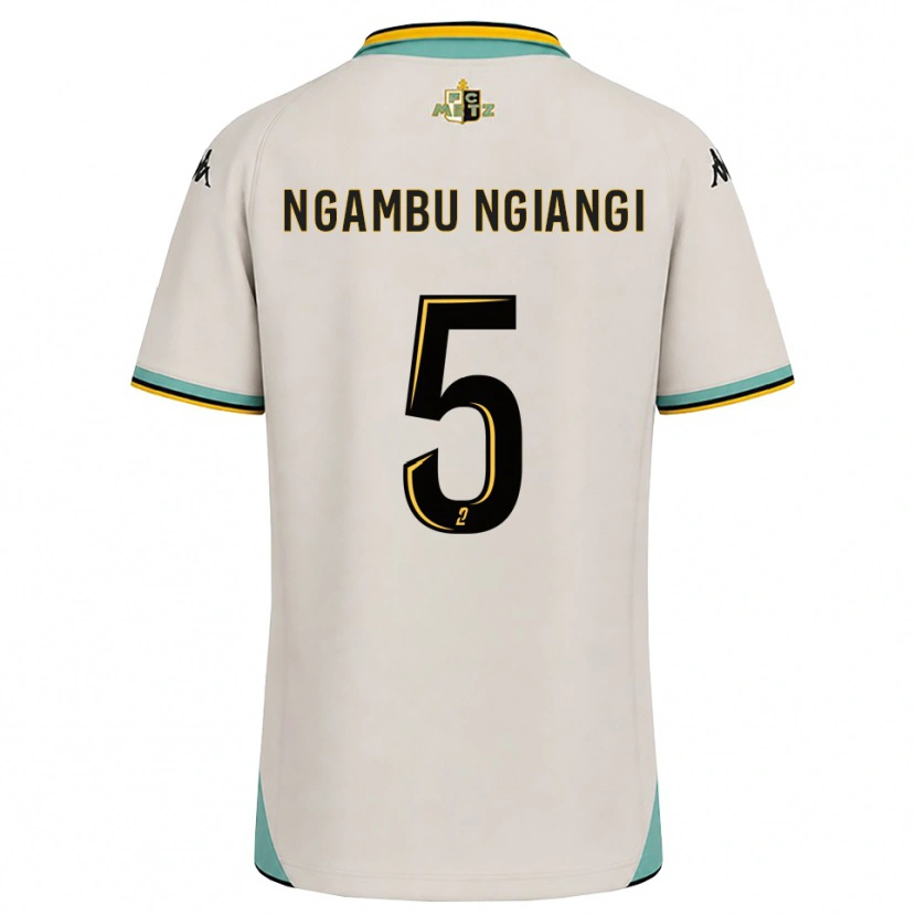 Danxen Børn Esther Ngambu Ngiangi #5 Blomsterhvid Sort Udebane Spillertrøjer 2026/27 Trøje T-Shirt