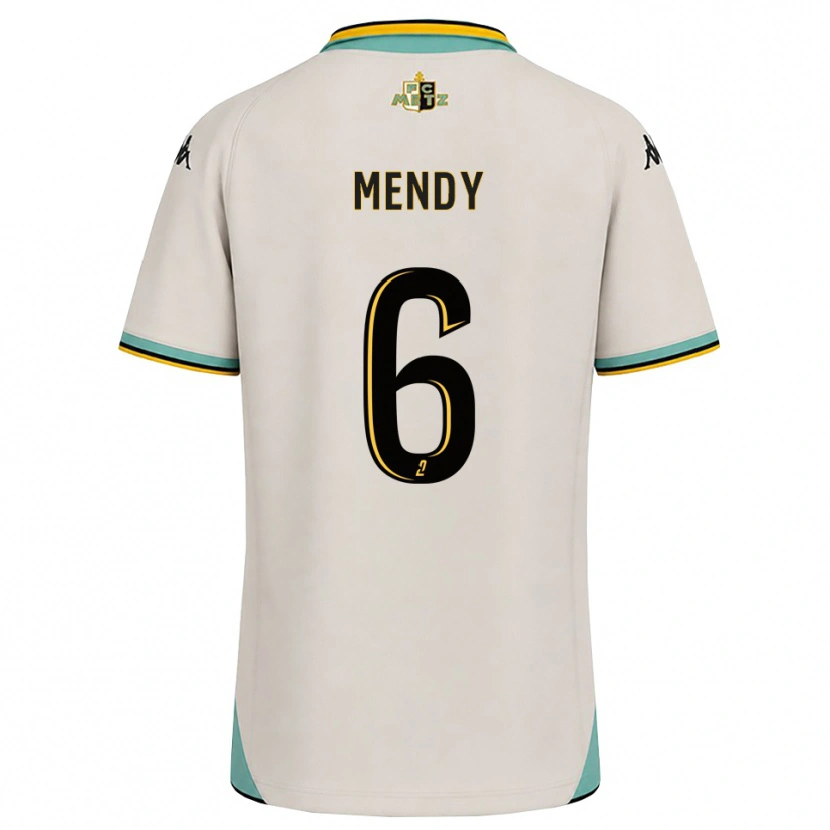 Danxen Børn Nampalys Mendy #6 Blomsterhvid Sort Udebane Spillertrøjer 2026/27 Trøje T-Shirt