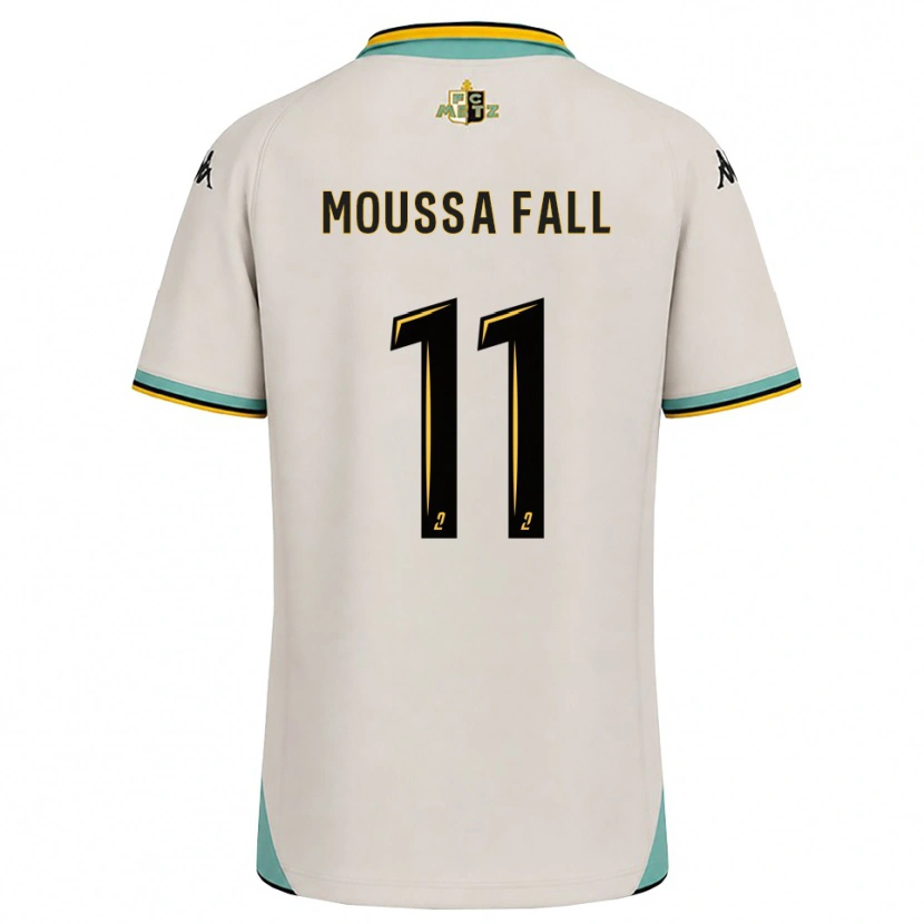 Danxen Børn Pape Moussa Fall #11 Blomsterhvid Sort Udebane Spillertrøjer 2026/27 Trøje T-Shirt