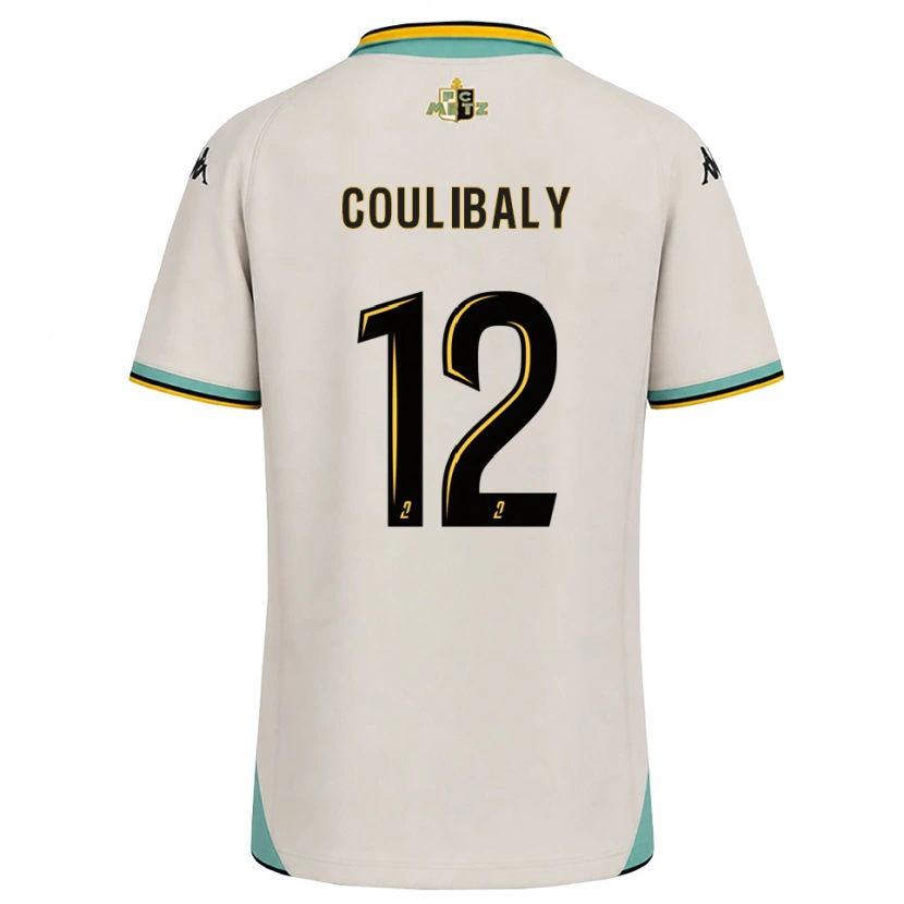 Danxen Børn Kady Coulibaly #12 Blomsterhvid Sort Udebane Spillertrøjer 2026/27 Trøje T-Shirt