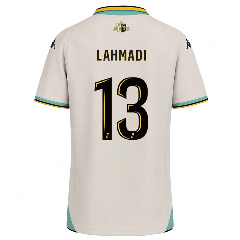 Danxen Børn Mehdi Lahmadi #13 Blomsterhvid Sort Udebane Spillertrøjer 2026/27 Trøje T-Shirt