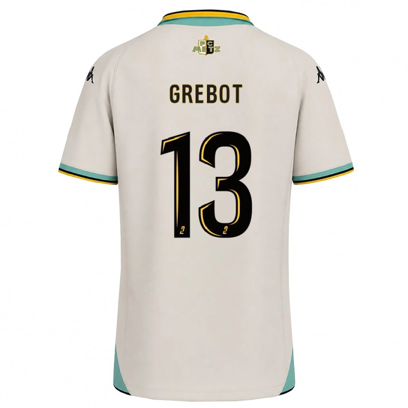 Danxen Børn Leny Grebot #13 Blomsterhvid Sort Udebane Spillertrøjer 2026/27 Trøje T-Shirt