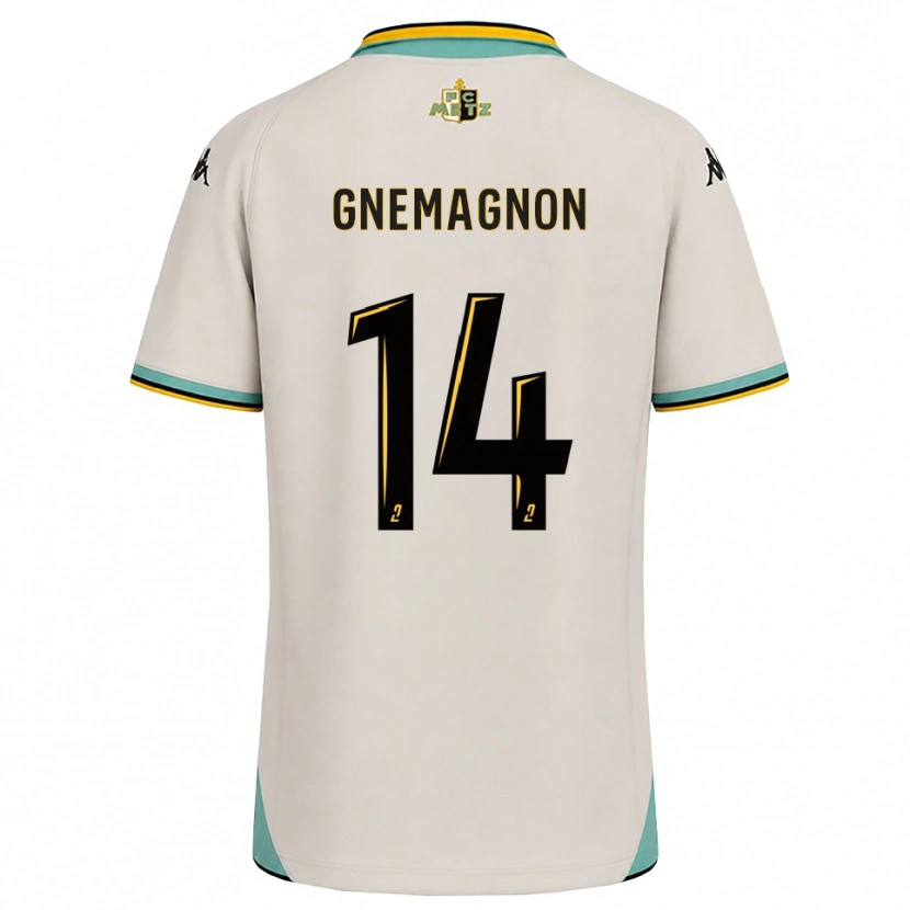 Danxen Børn Mahi Gnemagnon #14 Blomsterhvid Sort Udebane Spillertrøjer 2026/27 Trøje T-Shirt