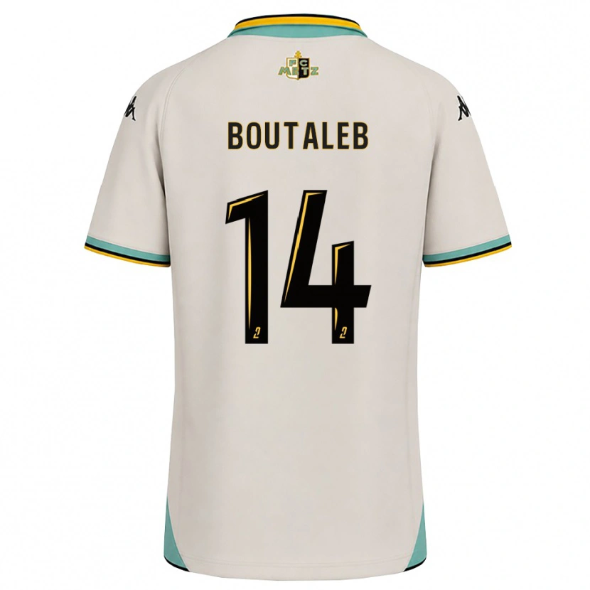 Danxen Børn Inès Boutaleb #14 Blomsterhvid Sort Udebane Spillertrøjer 2026/27 Trøje T-Shirt