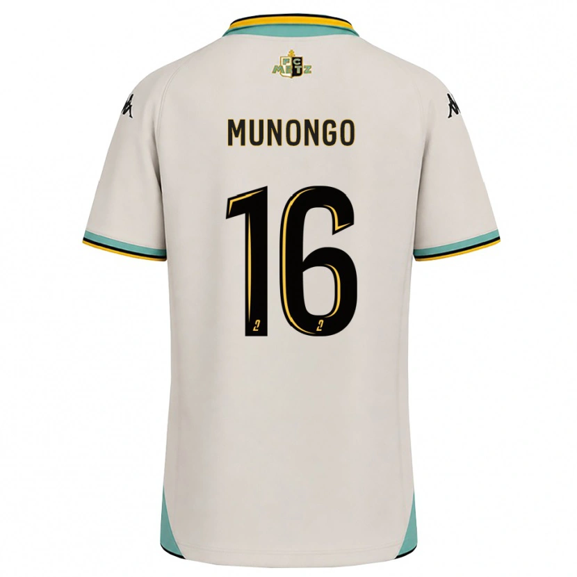 Danxen Børn Goodness Munongo #16 Blomsterhvid Sort Udebane Spillertrøjer 2026/27 Trøje T-Shirt