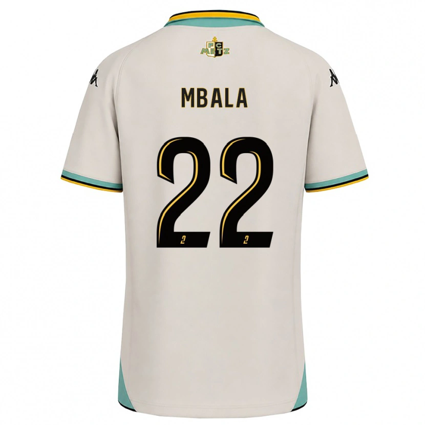 Danxen Børn Nathan Mbala #22 Blomsterhvid Sort Udebane Spillertrøjer 2026/27 Trøje T-Shirt