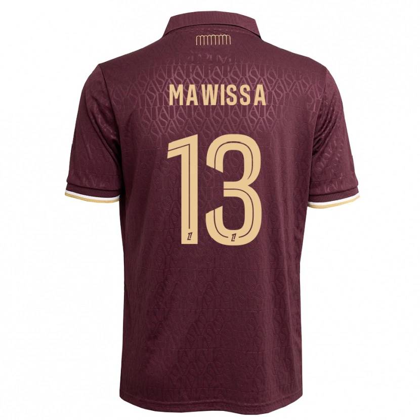 Danxen Børn Christian Mawissa #13 Mørkerød Sandfarvet Udebane Spillertrøjer 2026/27 Trøje T-Shirt