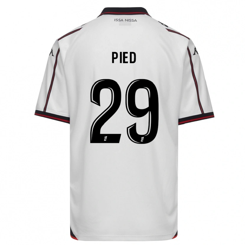 Danxen Børn Jeremy Pied #29 Sort Hvid Udebane Spillertrøjer 2026/27 Trøje T-Shirt