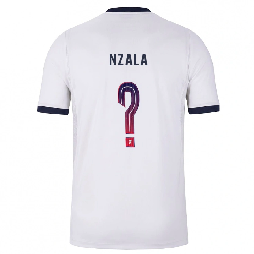 Danxen Børn Emmanuel Nzala #0 Hvid Sort Rød Udebane Spillertrøjer 2026/27 Trøje T-Shirt