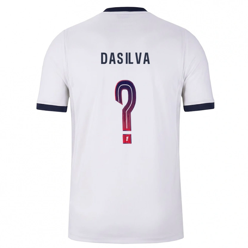 Danxen Børn Josué Dasilva #0 Hvid Sort Rød Udebane Spillertrøjer 2026/27 Trøje T-Shirt