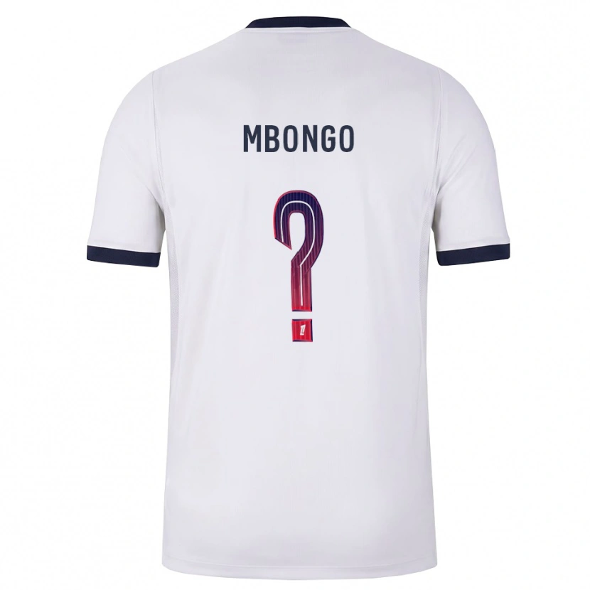 Danxen Børn Hermance Mbongo #0 Hvid Sort Rød Udebane Spillertrøjer 2026/27 Trøje T-Shirt