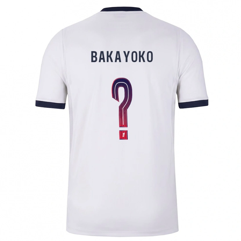 Danxen Børn Ibrahim Bakayoko #0 Hvid Sort Rød Udebane Spillertrøjer 2026/27 Trøje T-Shirt