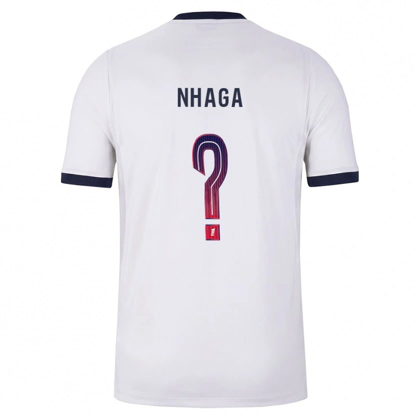 Danxen Børn Serif Nhaga #0 Hvid Sort Rød Udebane Spillertrøjer 2026/27 Trøje T-Shirt