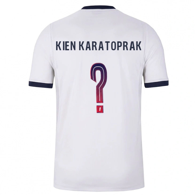 Danxen Børn Kenan Kien Karatoprak #0 Hvid Sort Rød Udebane Spillertrøjer 2026/27 Trøje T-Shirt