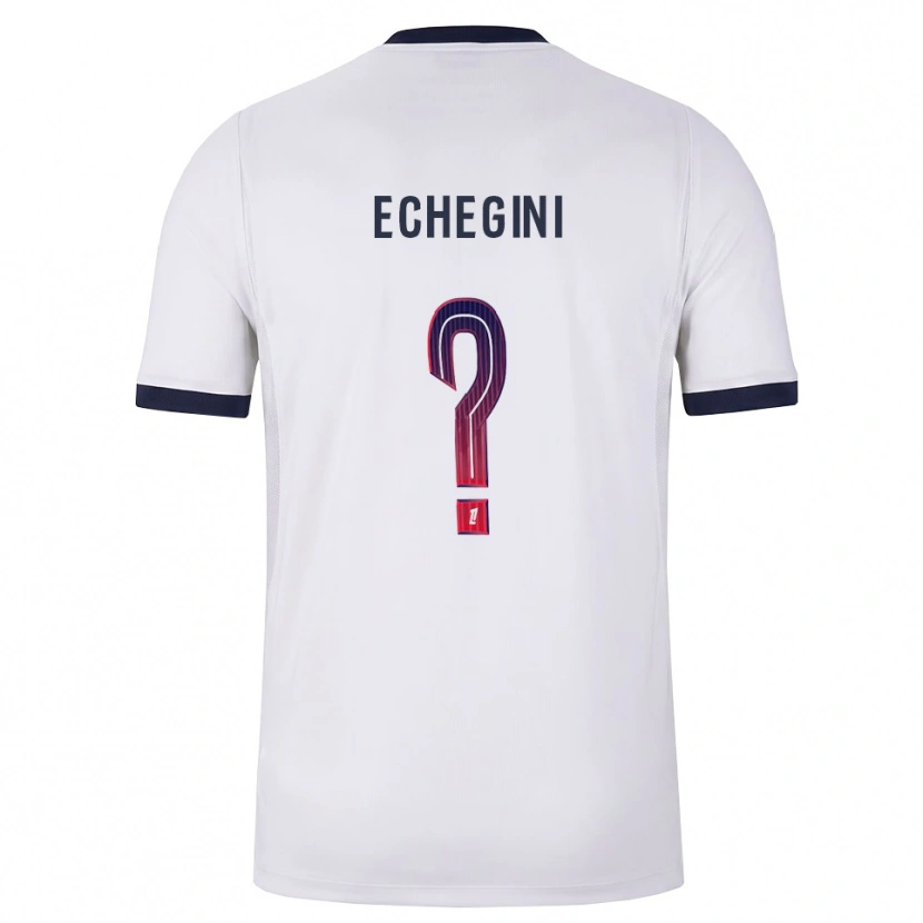 Danxen Børn Jennifer Echegini #0 Hvid Sort Rød Udebane Spillertrøjer 2026/27 Trøje T-Shirt