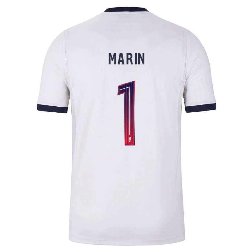 Danxen Børn Renato Marin #1 Hvid Sort Rød Udebane Spillertrøjer 2026/27 Trøje T-Shirt