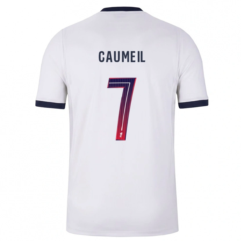 Danxen Børn Paul Caumeil #7 Hvid Sort Rød Udebane Spillertrøjer 2026/27 Trøje T-Shirt