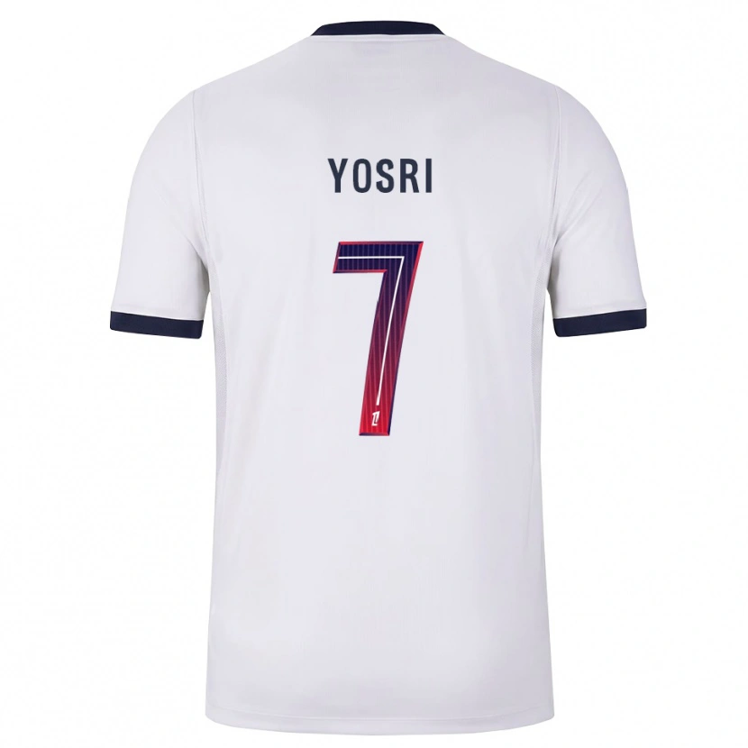 Danxen Børn Bouzid Yosri #7 Hvid Sort Rød Udebane Spillertrøjer 2026/27 Trøje T-Shirt