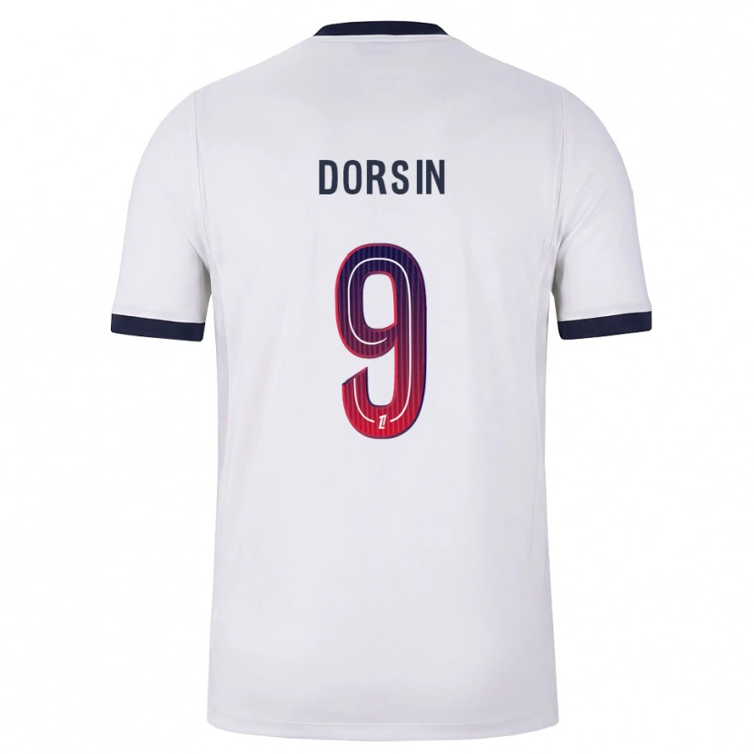 Danxen Børn Frøya Dorsin #9 Hvid Sort Rød Udebane Spillertrøjer 2026/27 Trøje T-Shirt