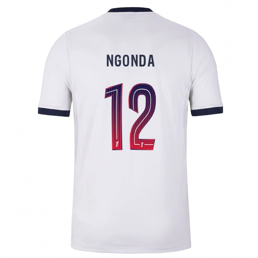 Danxen Børn Merdi Ngonda #12 Hvid Sort Rød Udebane Spillertrøjer 2026/27 Trøje T-Shirt