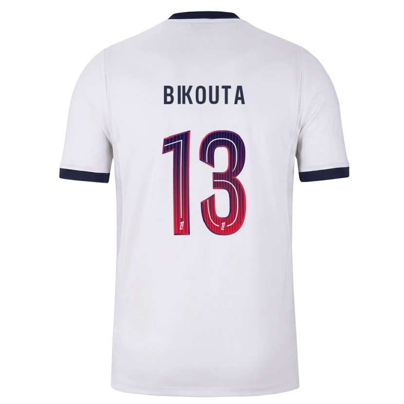 Danxen Børn Dan-Patrice Bikouta #13 Hvid Sort Rød Udebane Spillertrøjer 2026/27 Trøje T-Shirt