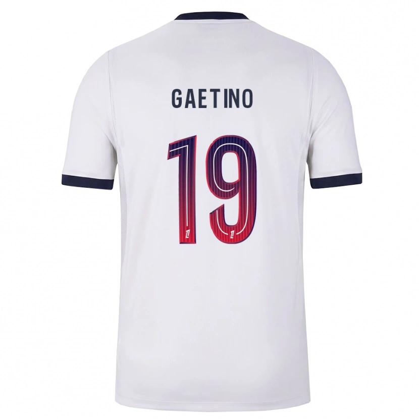Danxen Børn Eva Gaetino #19 Hvid Sort Rød Udebane Spillertrøjer 2026/27 Trøje T-Shirt