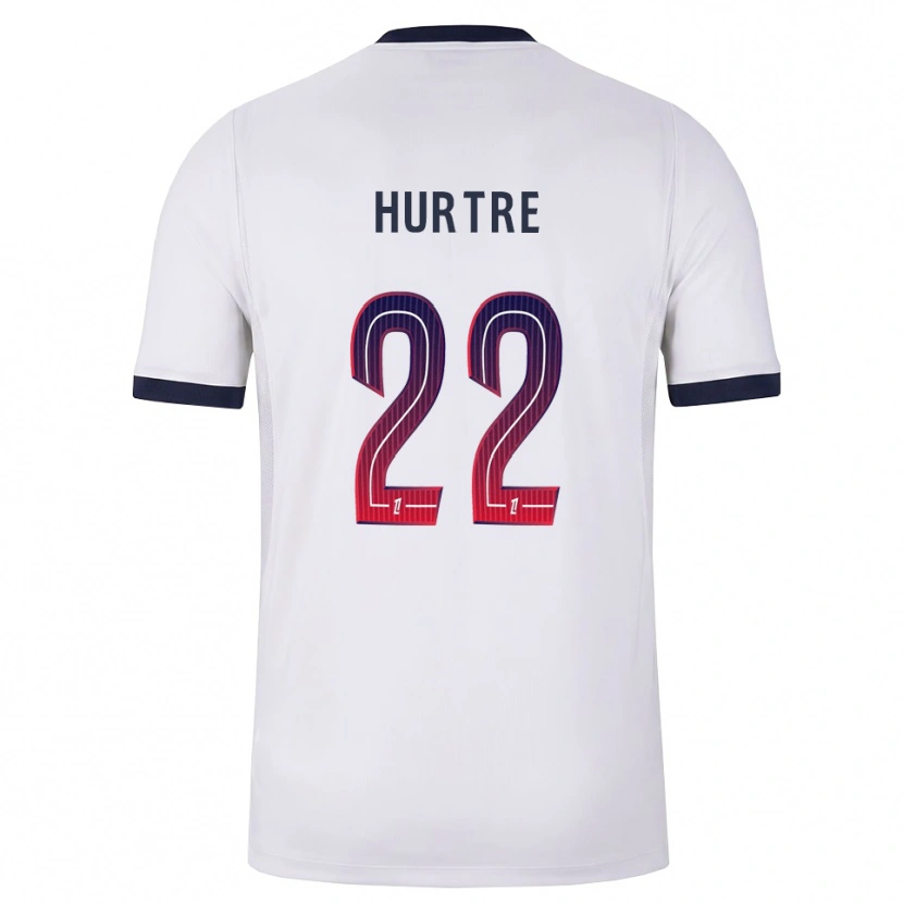 Danxen Børn Oceane Hurtre #22 Hvid Sort Rød Udebane Spillertrøjer 2026/27 Trøje T-Shirt