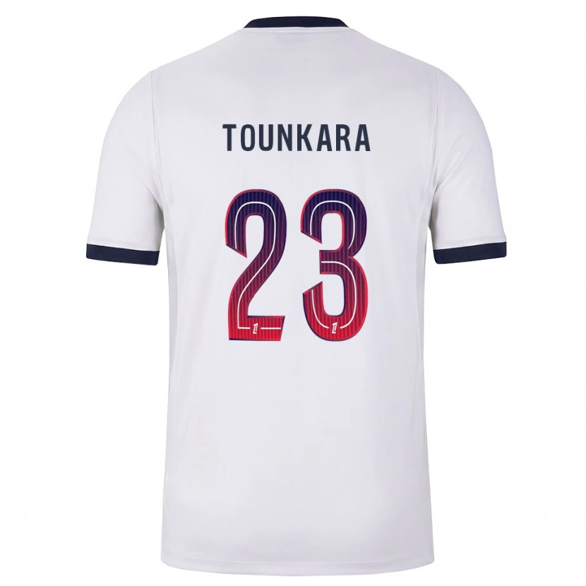 Danxen Børn Aïssatou Tounkara #23 Hvid Sort Rød Udebane Spillertrøjer 2026/27 Trøje T-Shirt
