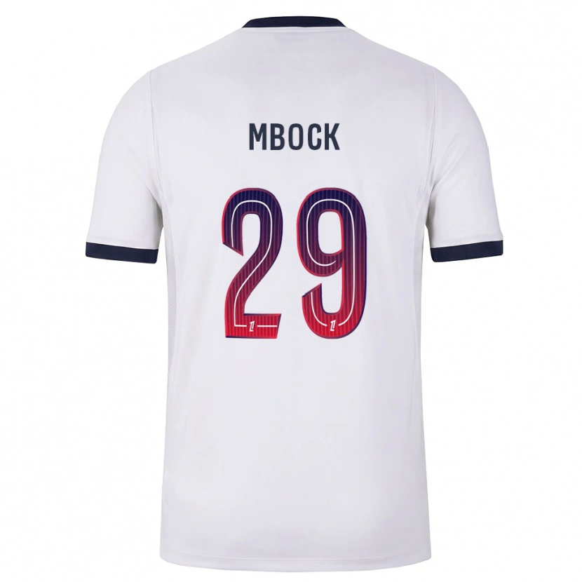 Danxen Børn Griedge Mbock Bathy #29 Hvid Sort Rød Udebane Spillertrøjer 2026/27 Trøje T-Shirt