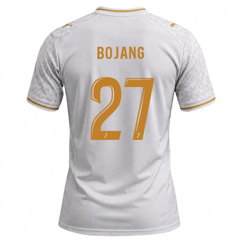 Danxen Børn Adama Bojang #27 Hvid Grå Gyldenrod Udebane Spillertrøjer 2026/27 Trøje T-Shirt