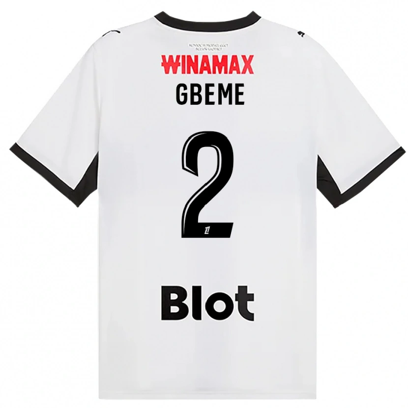 Danxen Børn Mervin Gbeme #2 Sort Hvid Rød Udebane Spillertrøjer 2026/27 Trøje T-Shirt