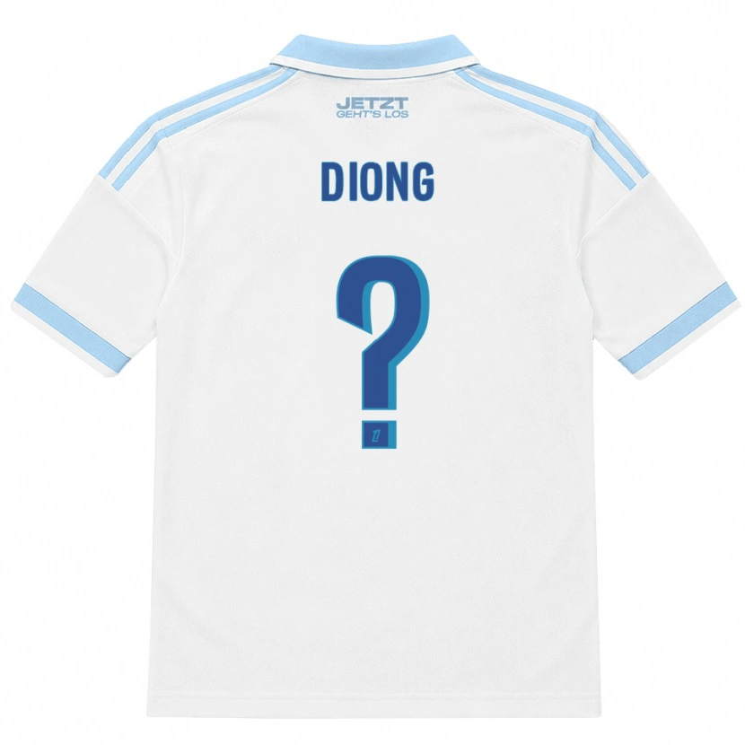 Danxen Børn Pape Diong #0 Lys Himmelblå Hvid Rød Udebane Spillertrøjer 2026/27 Trøje T-Shirt
