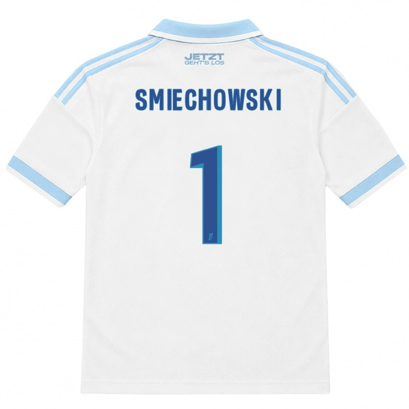 Danxen Børn Artur Smiechowski #1 Lys Himmelblå Hvid Rød Udebane Spillertrøjer 2026/27 Trøje T-Shirt