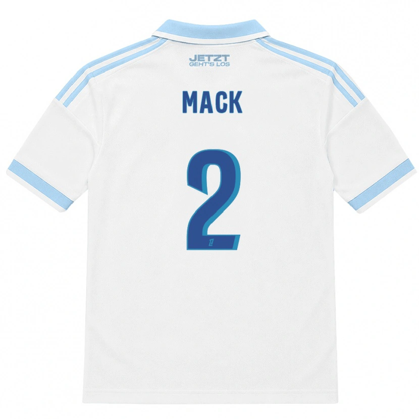 Danxen Børn Hugo Mack #2 Lys Himmelblå Hvid Rød Udebane Spillertrøjer 2026/27 Trøje T-Shirt