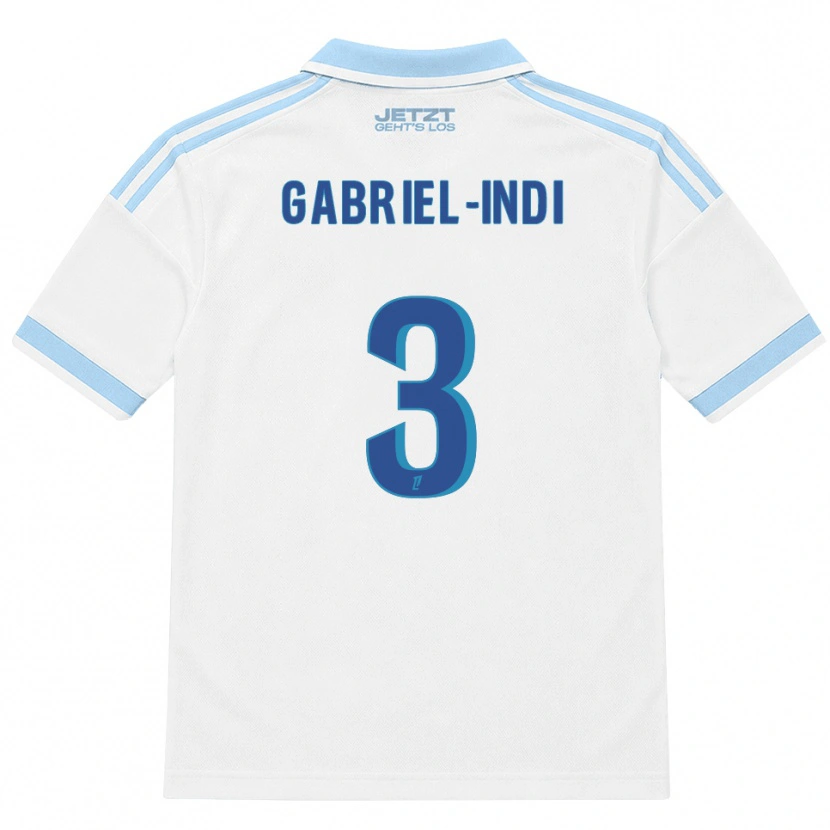 Danxen Børn Amizade Gabriel-Indi #3 Lys Himmelblå Hvid Rød Udebane Spillertrøjer 2026/27 Trøje T-Shirt