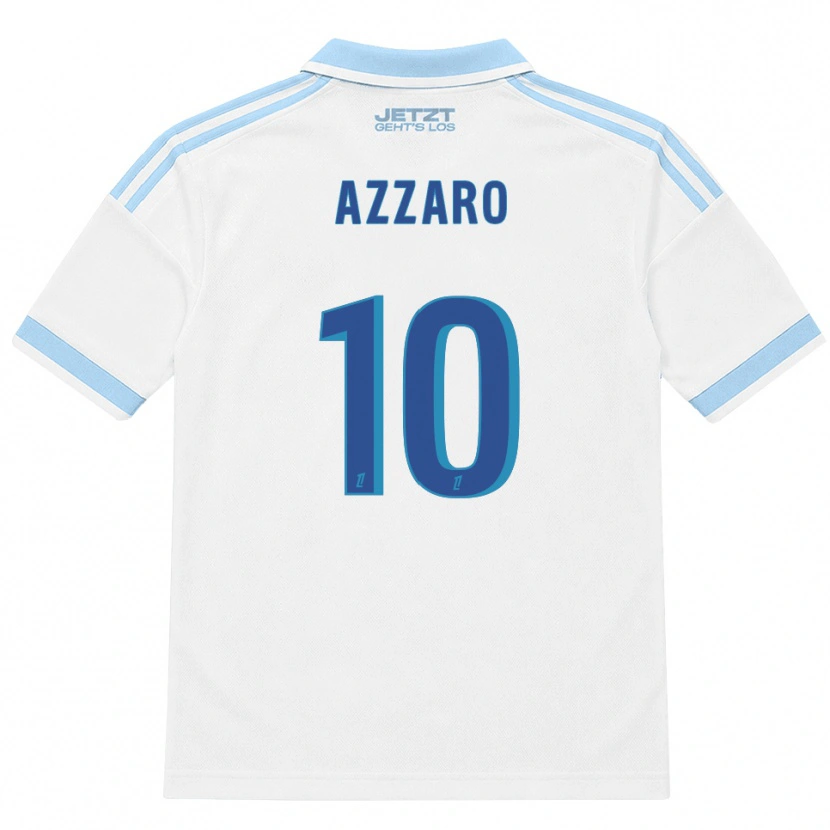 Danxen Børn Lorena Azzaro #10 Lys Himmelblå Hvid Rød Udebane Spillertrøjer 2026/27 Trøje T-Shirt